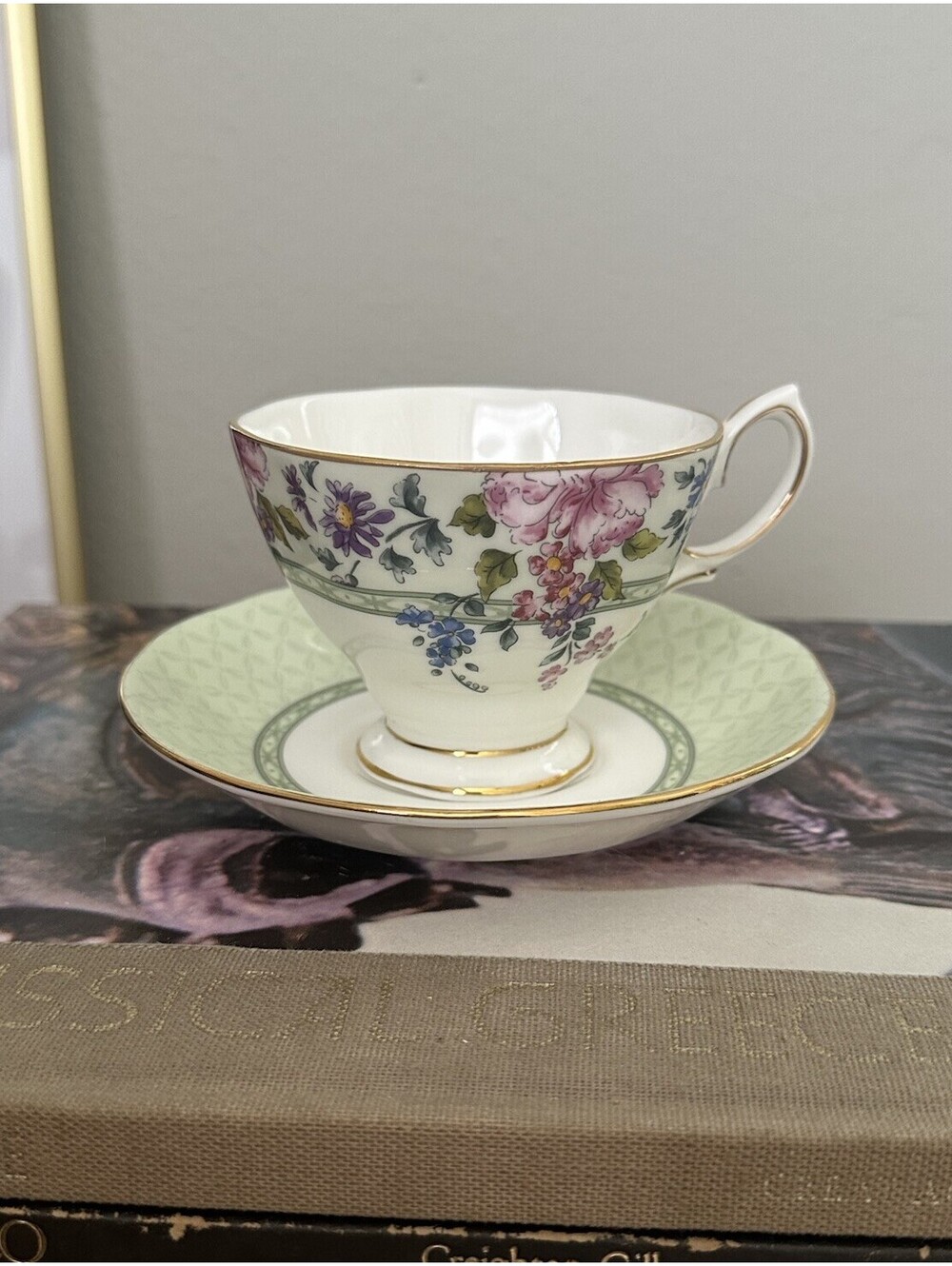 Vintage Royal Albert Hartington Teacup Saucer Fine Bone China Made In England